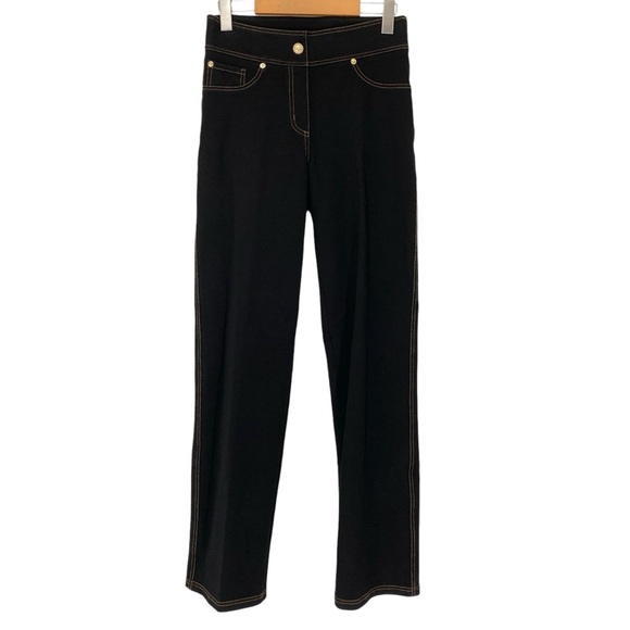 Nygard Slims Size Small Black Straight Leg Pull On Elastic Waist Comfort Stretch - Picture 1 of 7